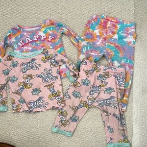 Bundle long sleeve and pant pajamas 18m